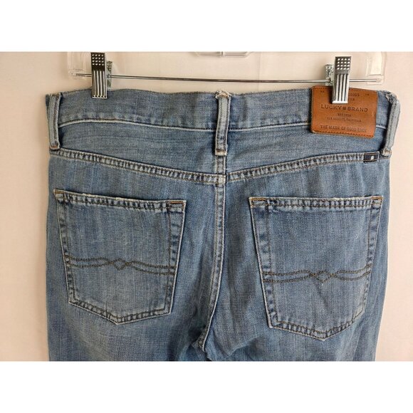 Lucky Brand Mens 363 Straight Leg Jeans 29x30 Vintage Light Wash Cotton Denim - Picture 12 of 13